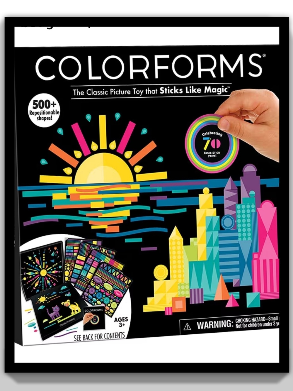 Colorforms Classic Picture Toy Building Shapes Set - Multicolor